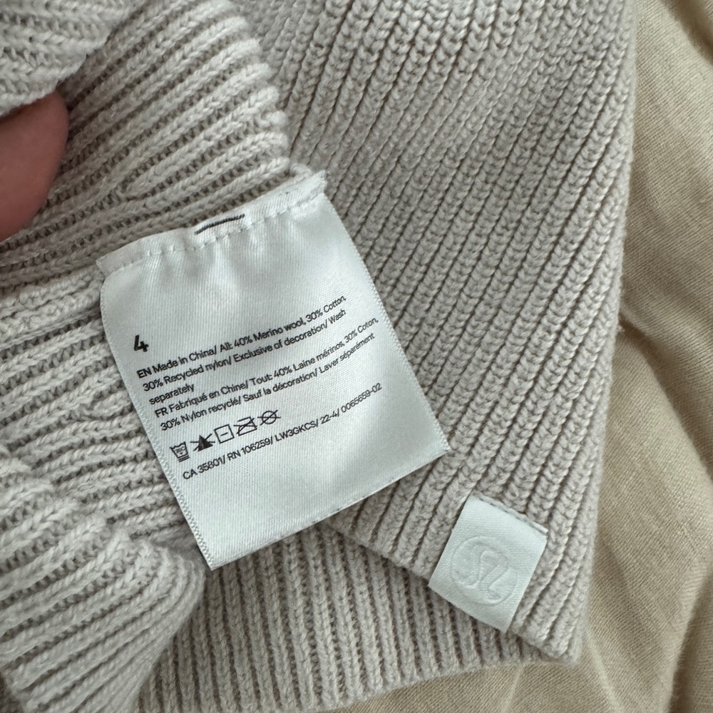 Lululemon Cropped Mock Neck Sweater - Picture 7 of 8